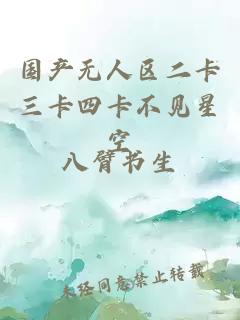 国产无人区二卡三卡四卡不见星空
