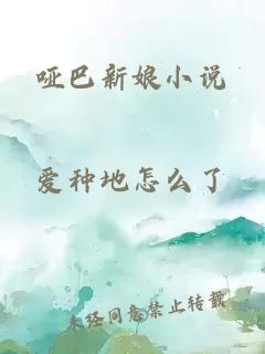哑巴新娘小说